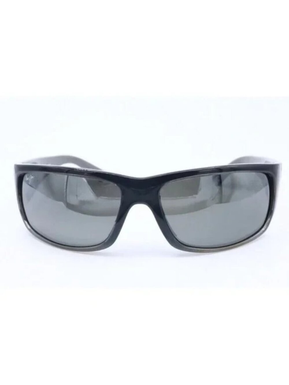 Maui Jim World Cup MJ 266-03F Black Polarized Sunglasses Gray -CRACKED LENS - Picture 2 of 5